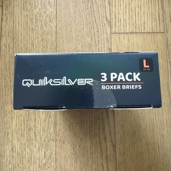 Quicksilver 3 Pack Men’s Super Soft Boxer Briefs Fly Front Tag Free, NWT Size L - Picture 5 of 6